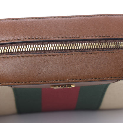 Gucci Vintage Canvas Web Shoulder Bag Sand Cuir 11 of 11