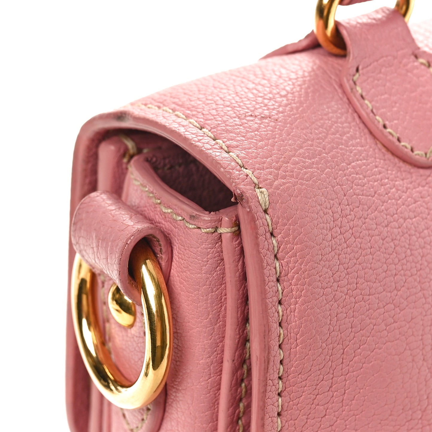 Goatskin Madras Shoulder Bag Rosa