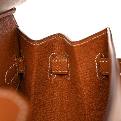Hermes Madame Calfskin Birkin Sellier 25 Gold 16 of 35