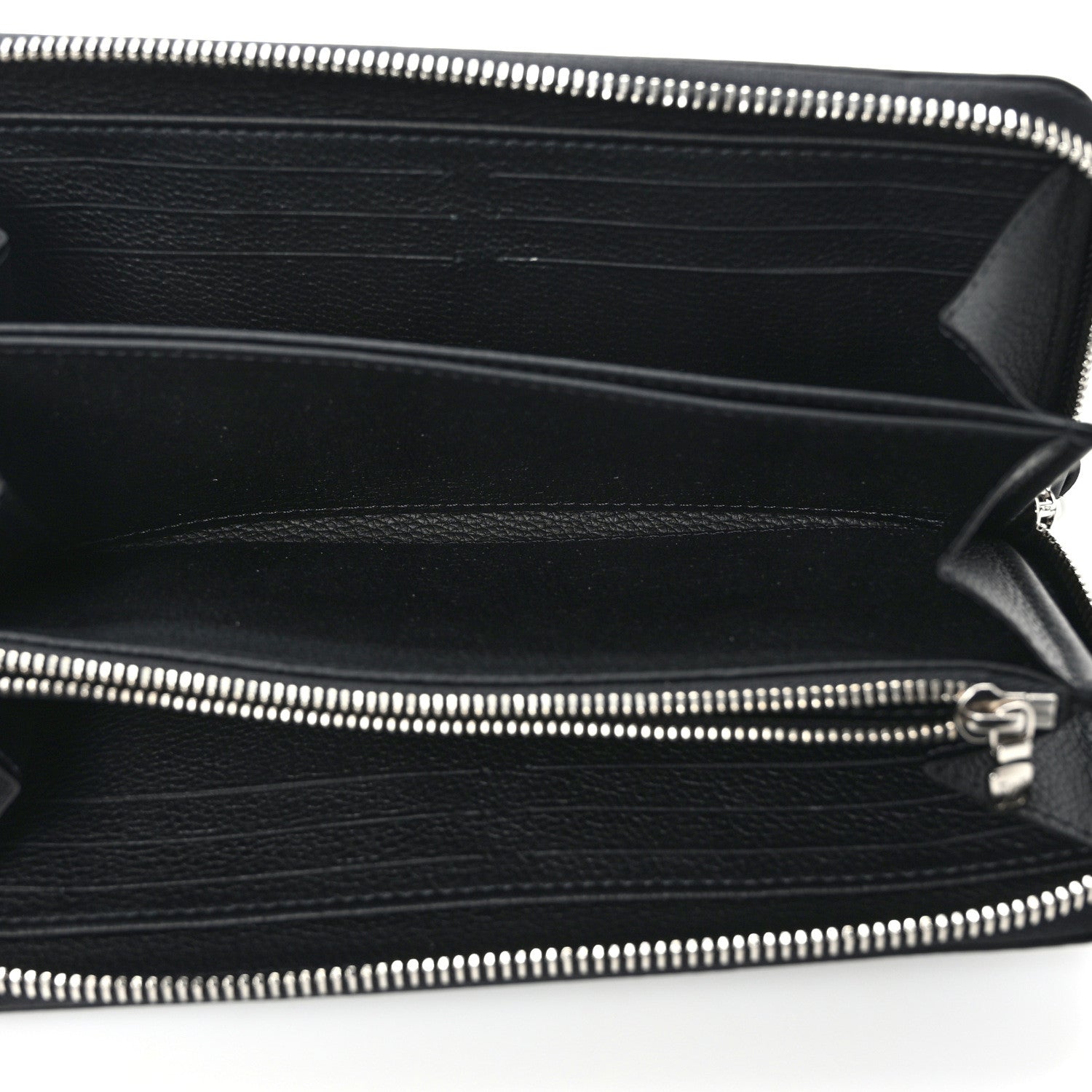 Louis Vuitton Calfskin Zippy Lockme Wallet Black 5 of 10