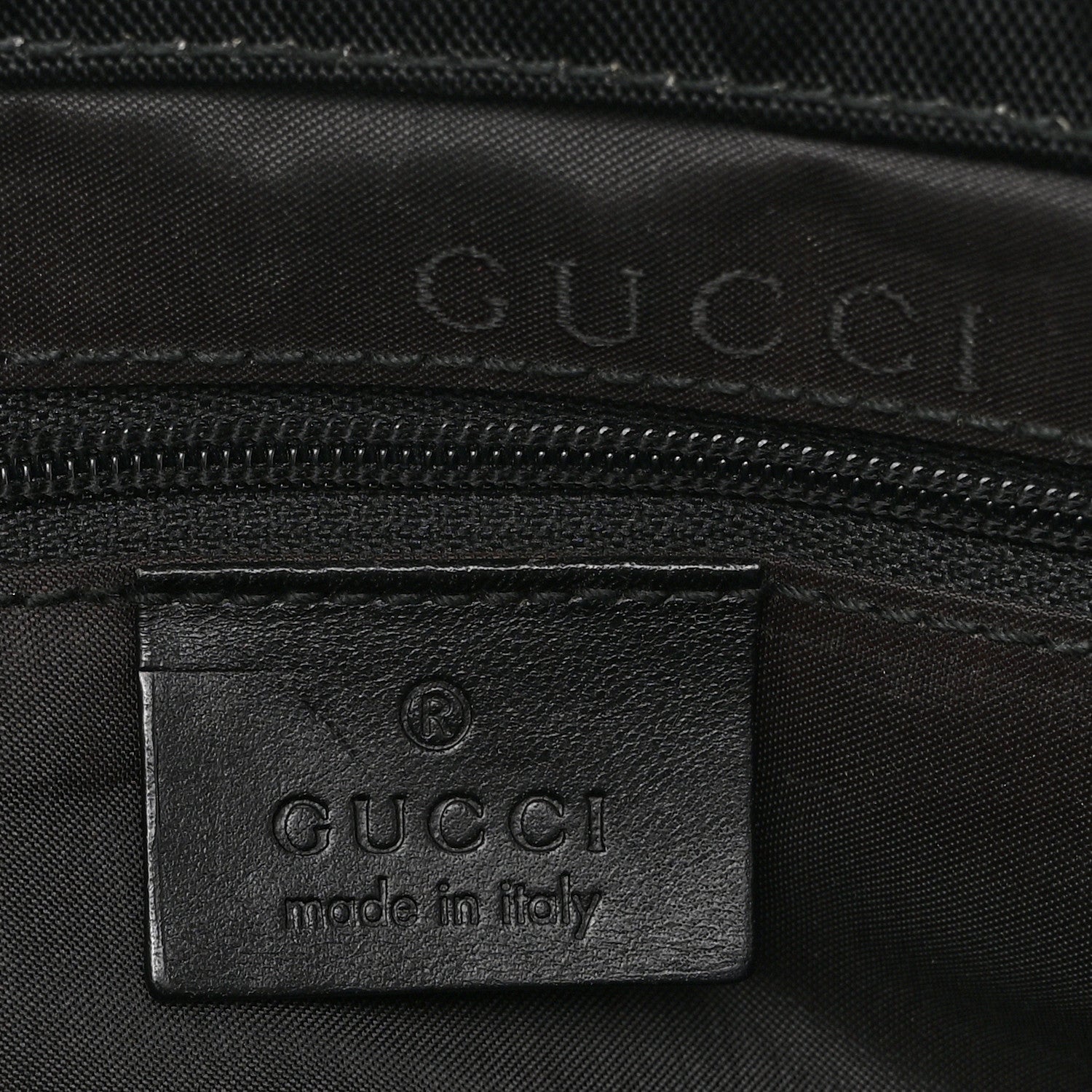 Gucci Nylon Bamboo Handle Bag Black 8 of 12