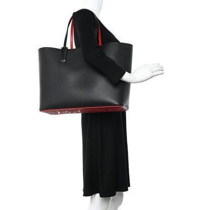 Christian Louboutin Calfskin Empire Spikes Small East West Cabata Tote Black 2 of 11