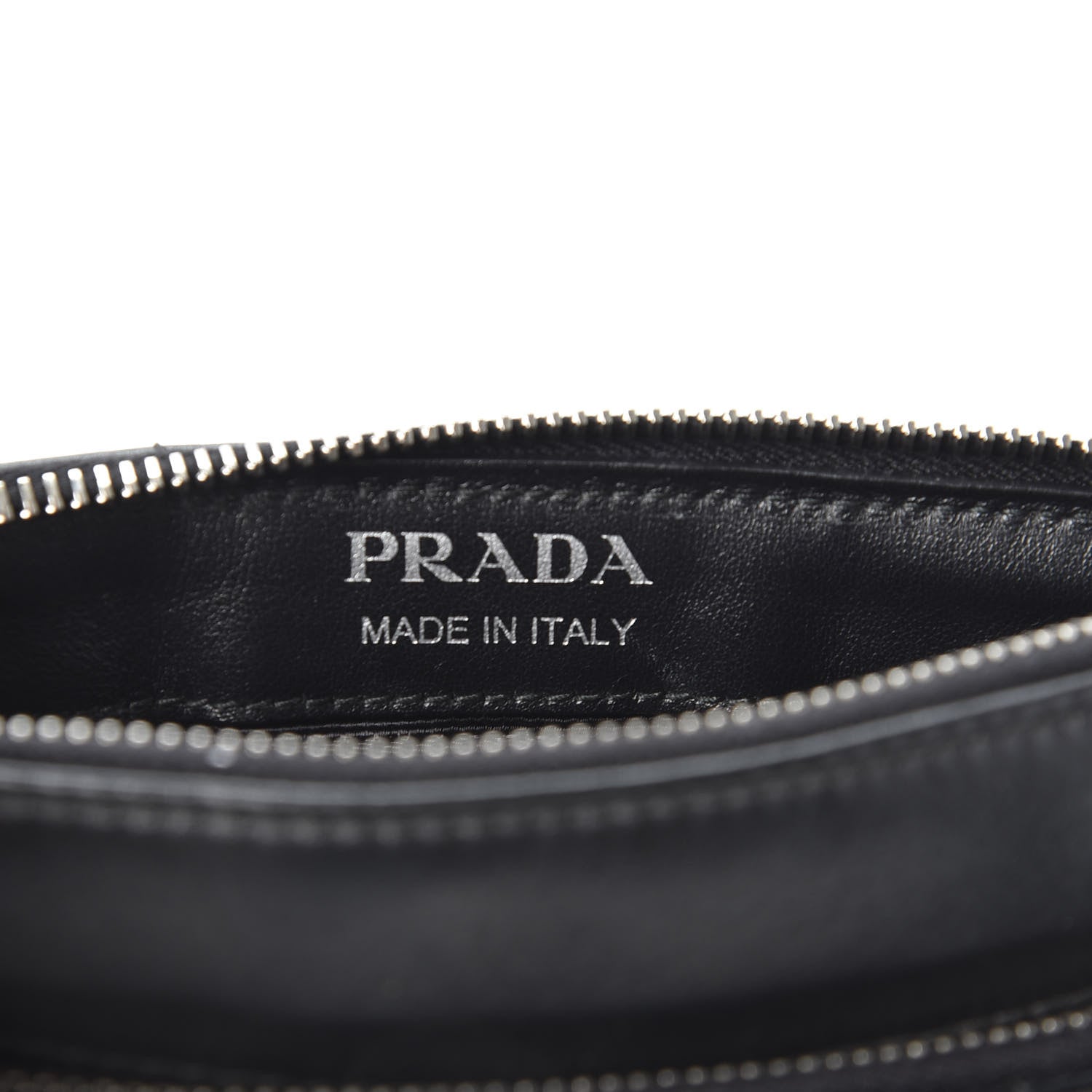Prada Soft Calfskin Impunture Diagramme Belt Bag Black 8 of 10