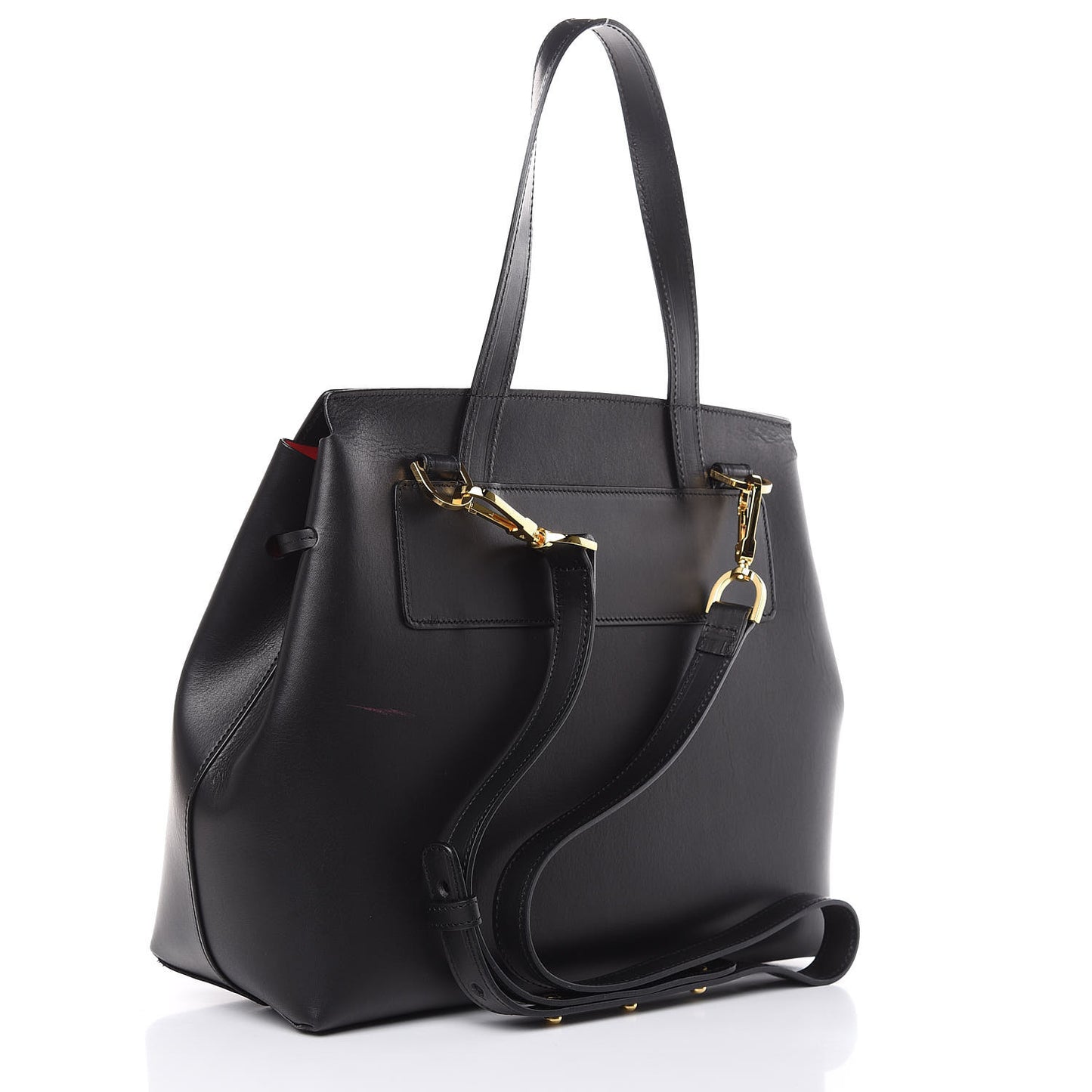 Calfskin Lady Bag Black Flamma