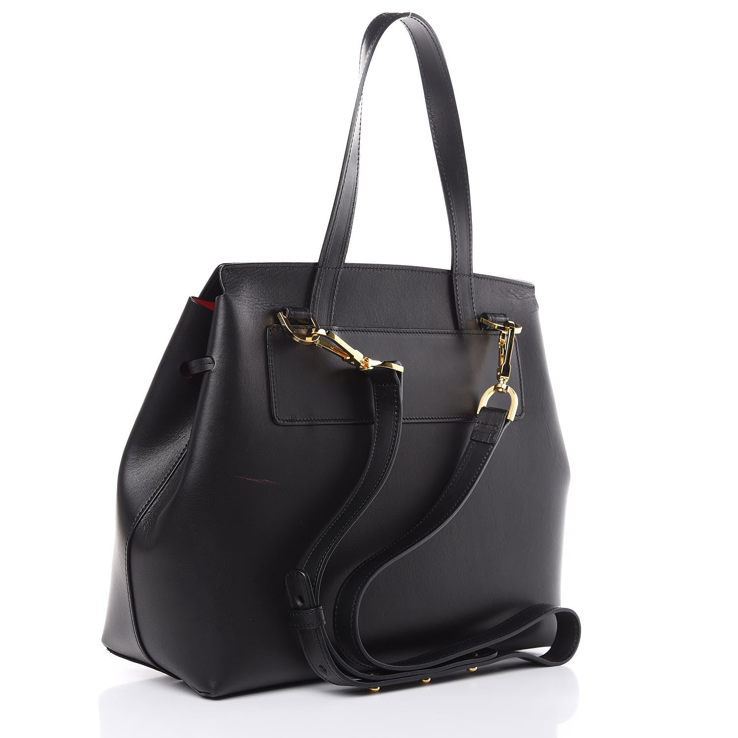 Mansur Gavriel Calfskin Lady Bag Black Flamma 4 of 13