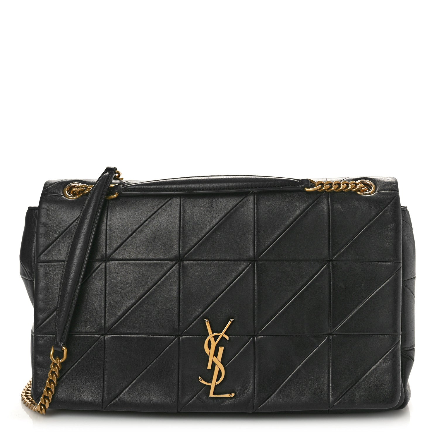 Saint Laurent Lambskin Patchwork Monogram Large Jamie Black 1 of 13