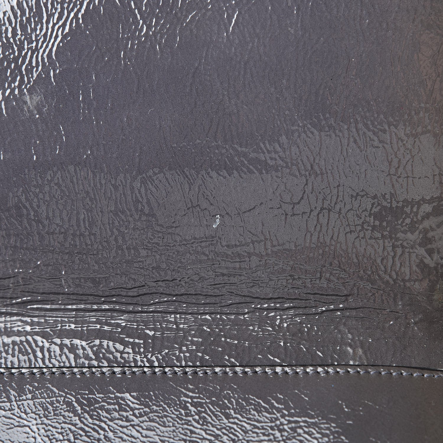 Saint Laurent Textured Patent Monogram Large Belle De Jour Clutch Grey 8 of 11
