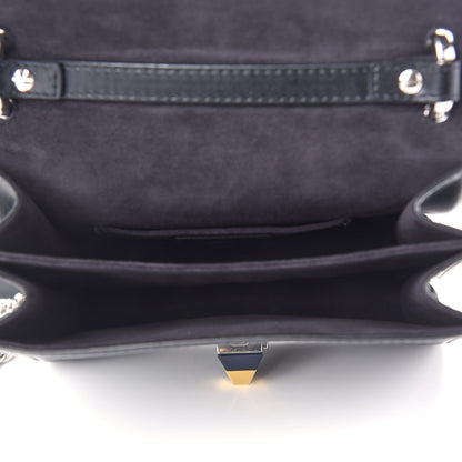 Fendi Vitello Liberty Studded Small Kan I Shoulder Bag Black Multicolor 5 of 9