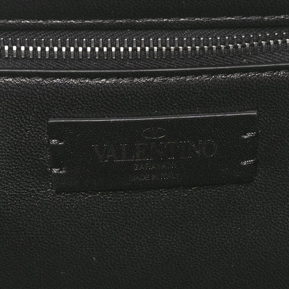 Valentino Garavani Nappa Monochrome Large Roman Stud Shoulder Bag Black 6 of 9