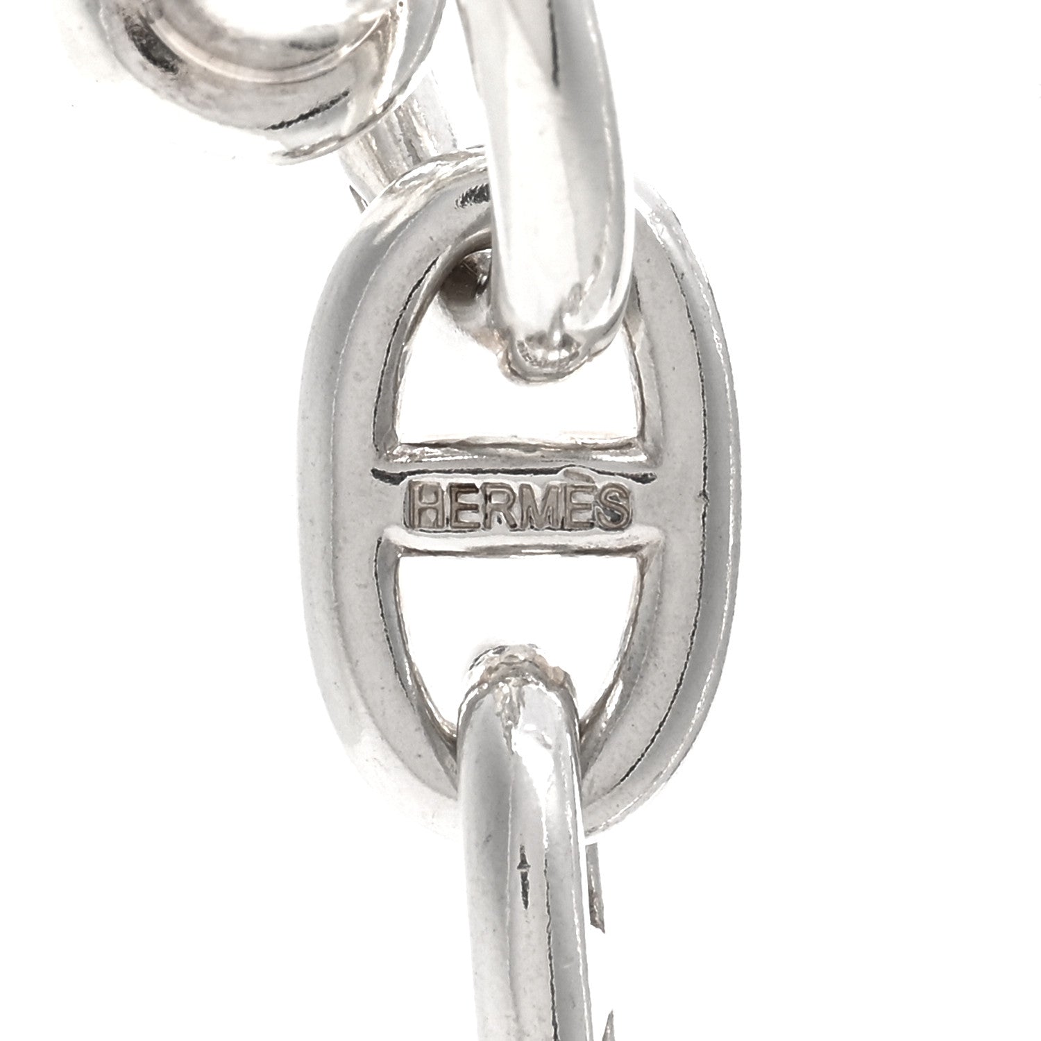 Hermes Sterling Silver Chaine D'Ancre Necklace PM 4 of 4