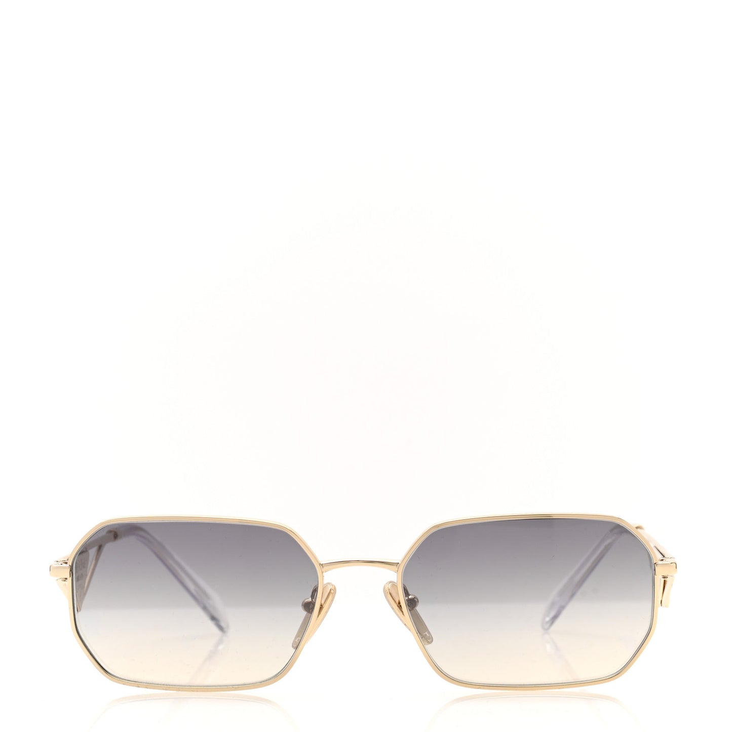 Metal Symbole Triangle Logo Sunglasses SPR A51 Gold Blue