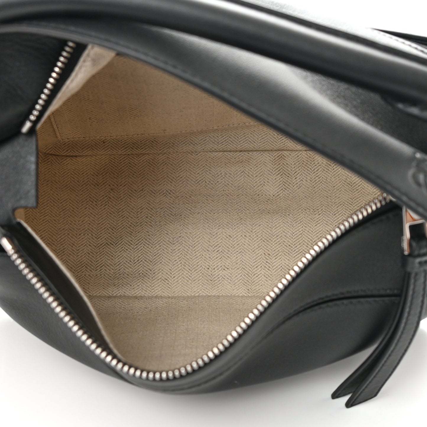 Calfskin Small Puzzle Bag Black