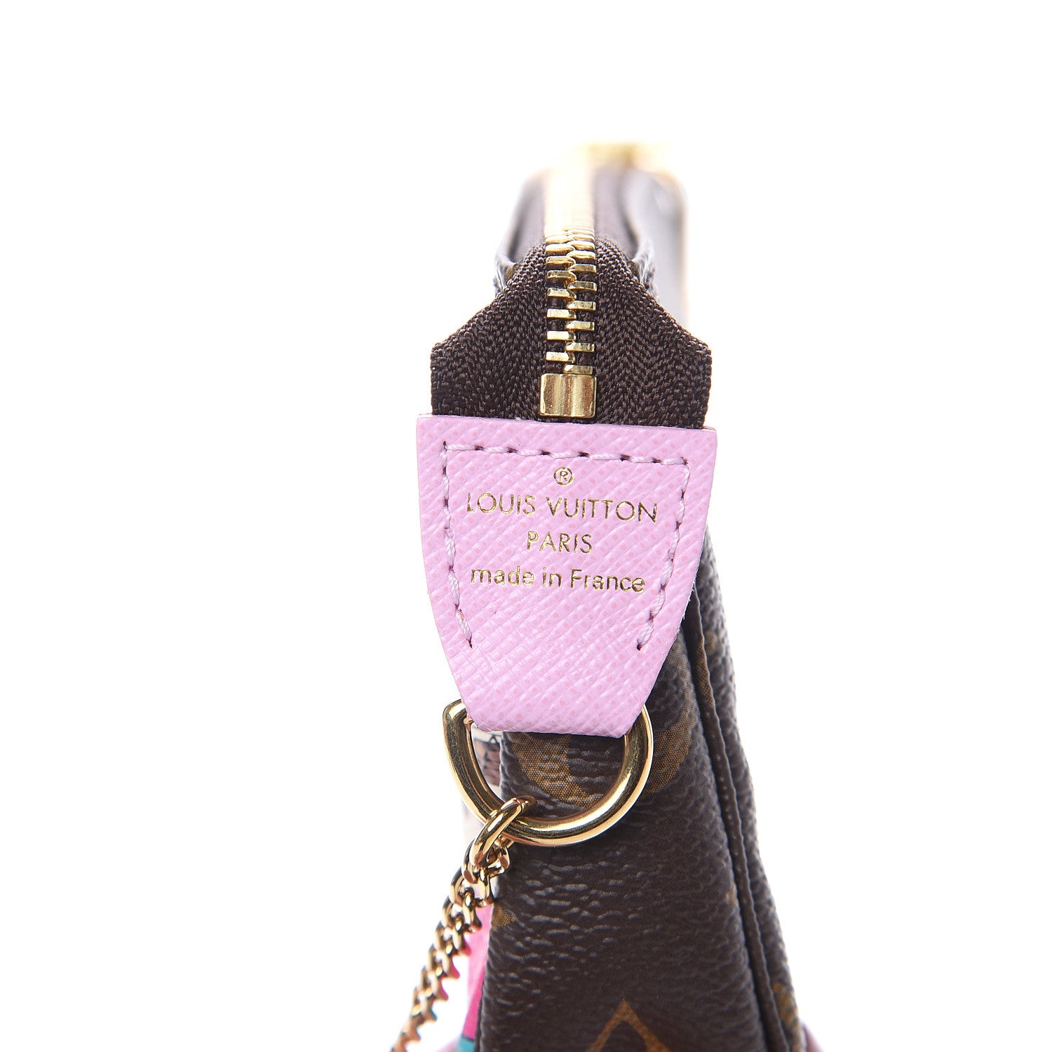 Louis Vuitton Monogram 2016 Christmas Animation Mini Pochette Accessories Rose Ballerine 7 of 8