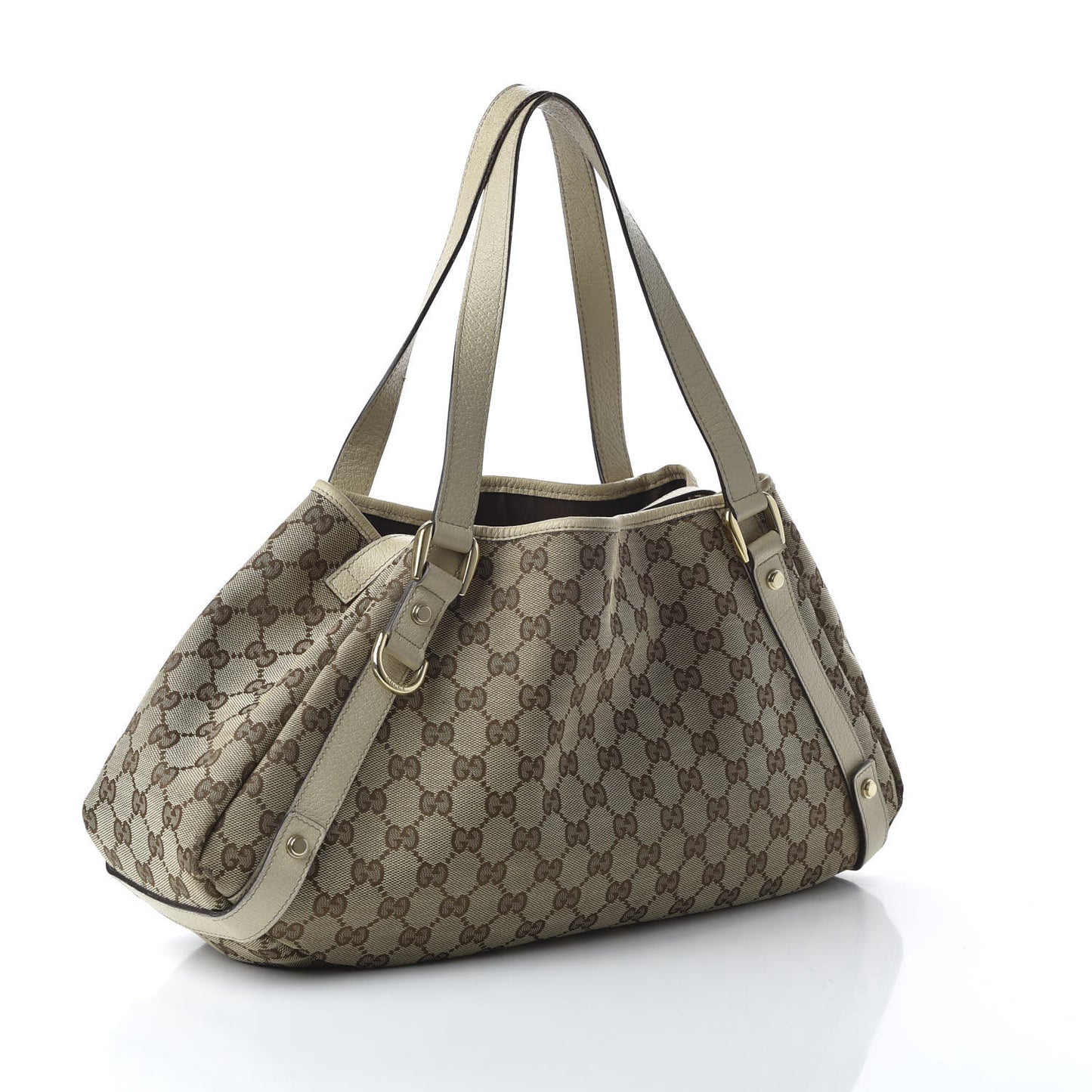 Monogram Medium Abbey Shoulder Bag Off White