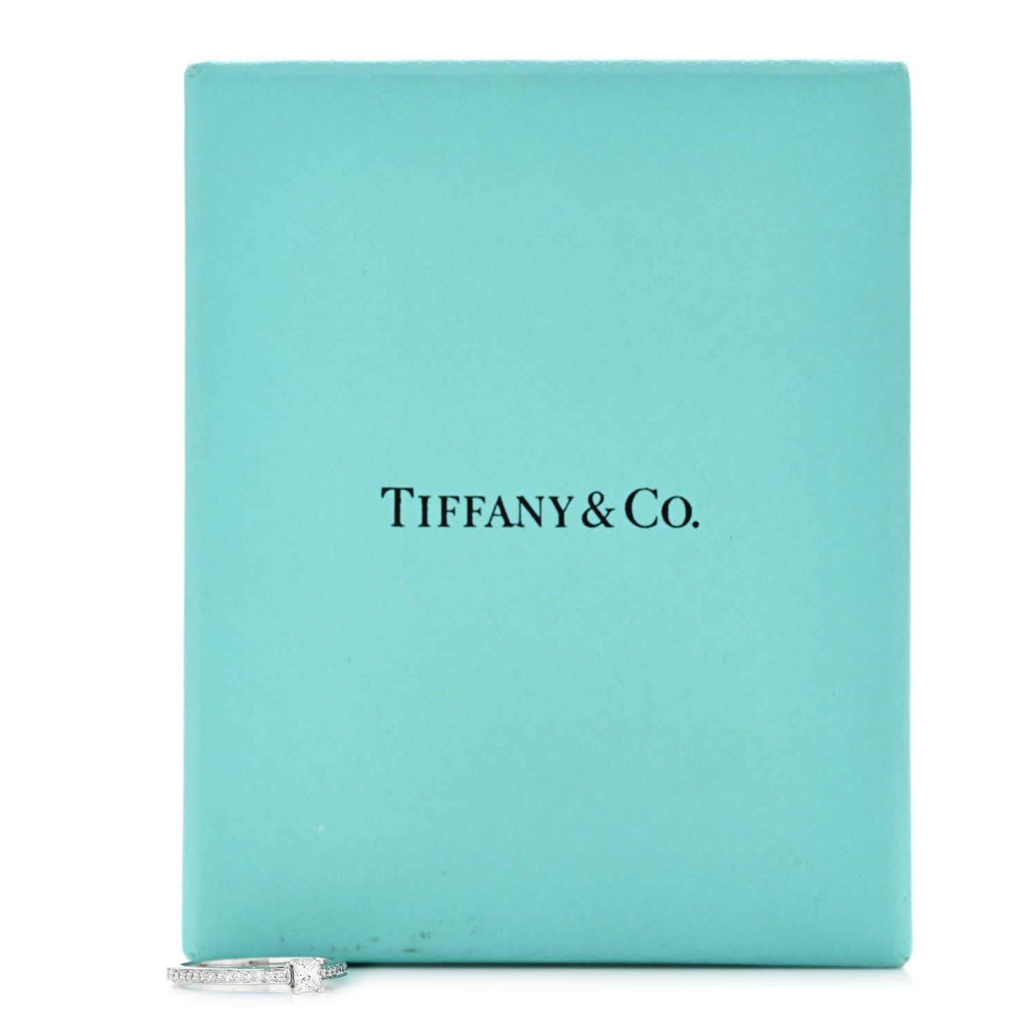 Tiffany Platinum Diamond .23ct Grace Engagement Ring 49 4.75 6 of 6