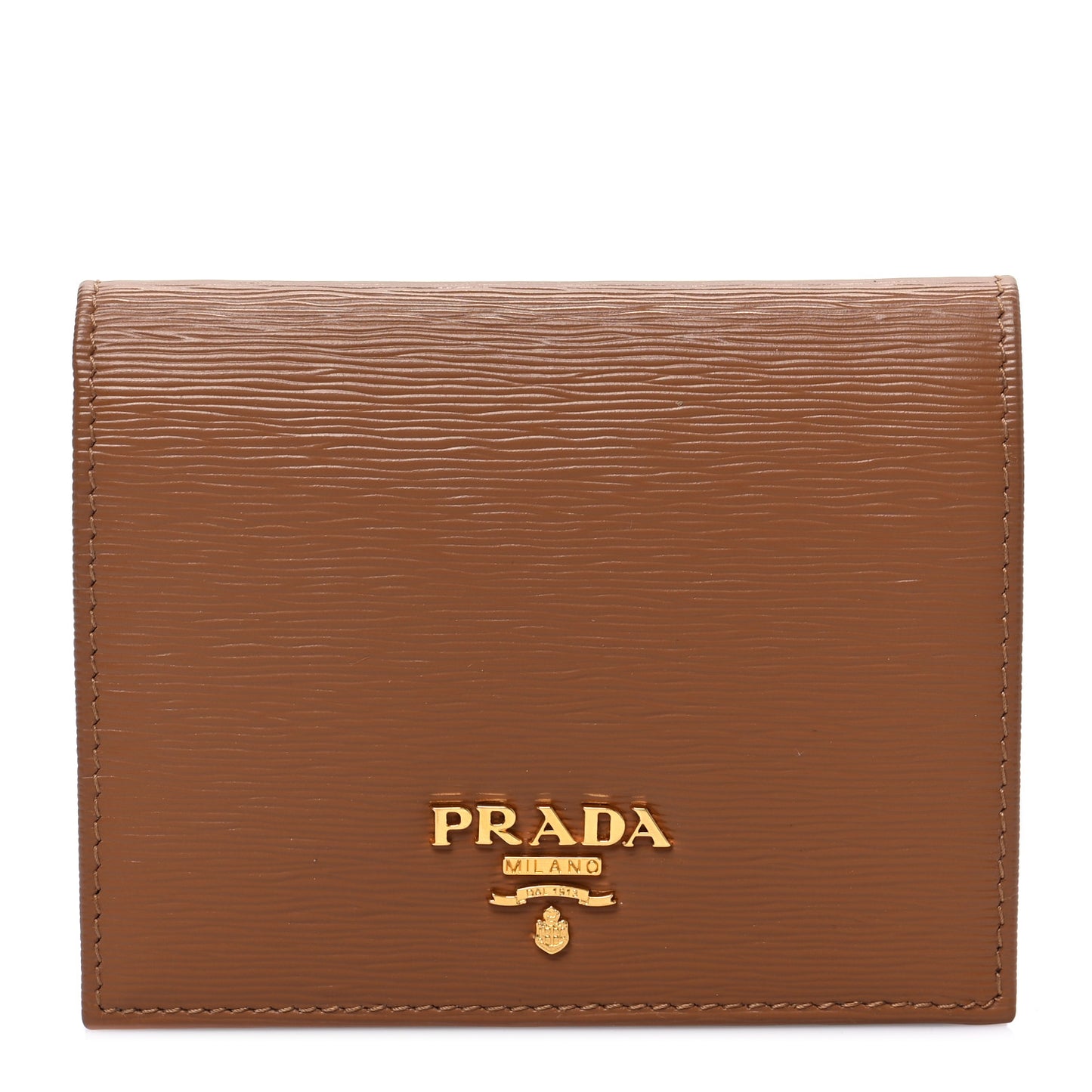 Vitello Move Bi-Fold Card Holder Wallet Caramel