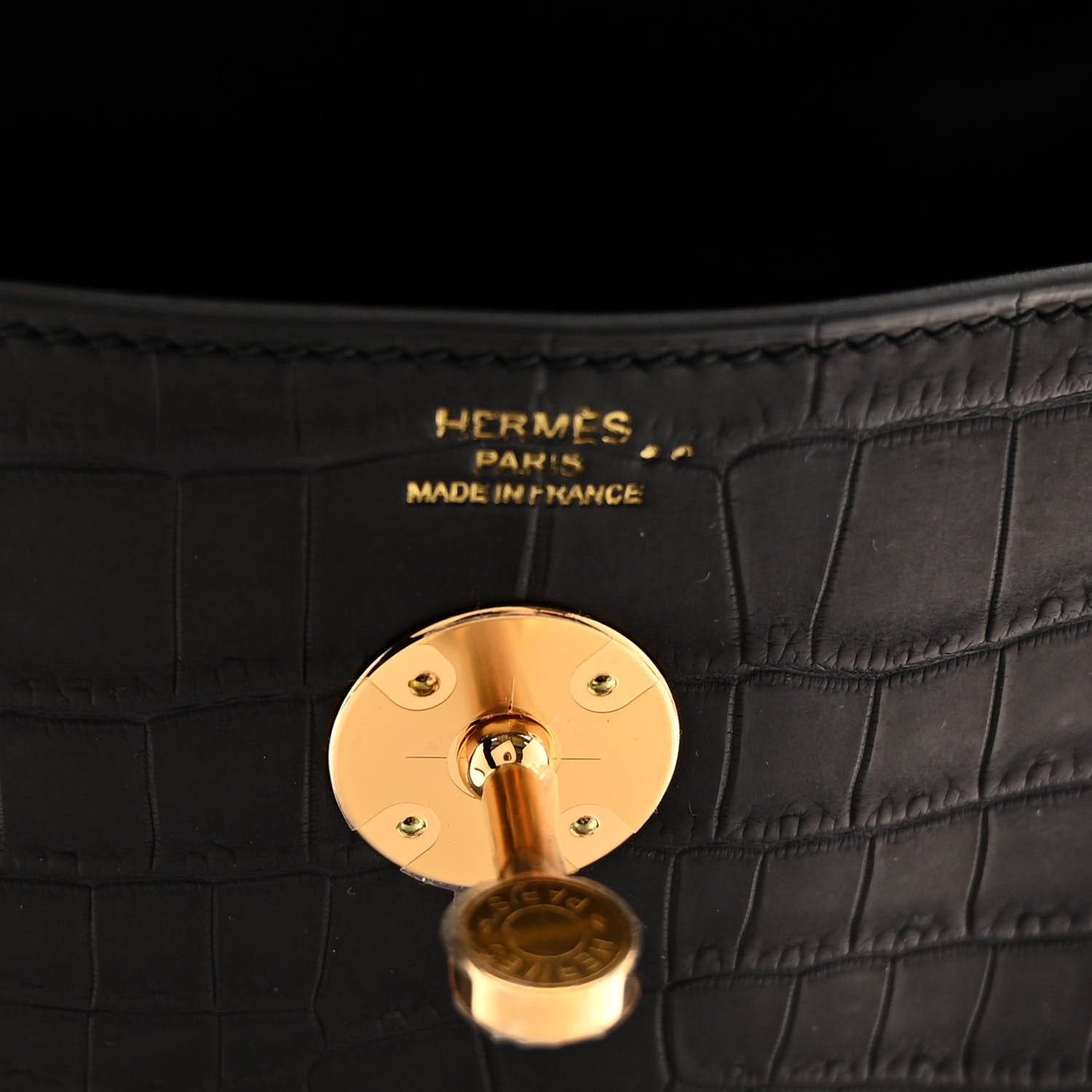 Hermes Matte Niloticus Crocodile Lindy 26 Black 6 of 10