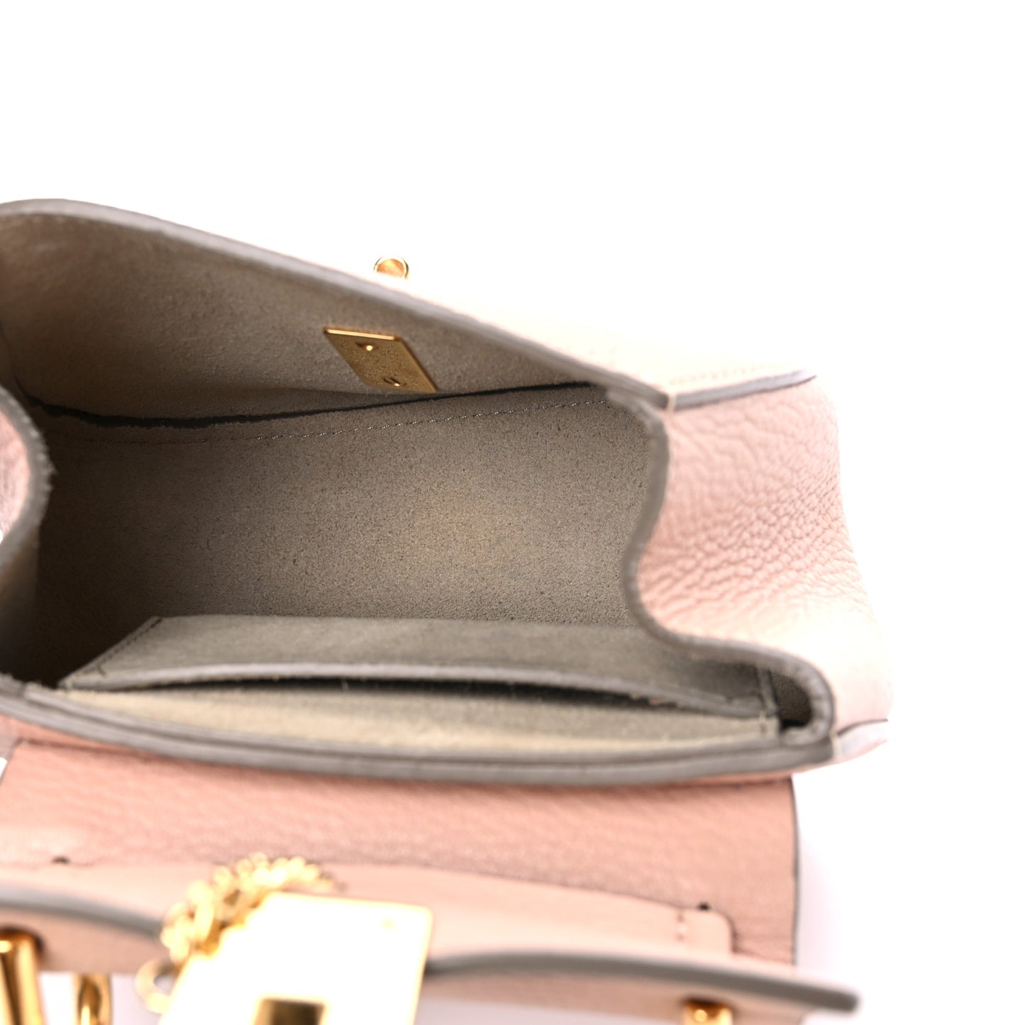 Grained Lambskin Mini Drew Shoulder Bag Misty Rose