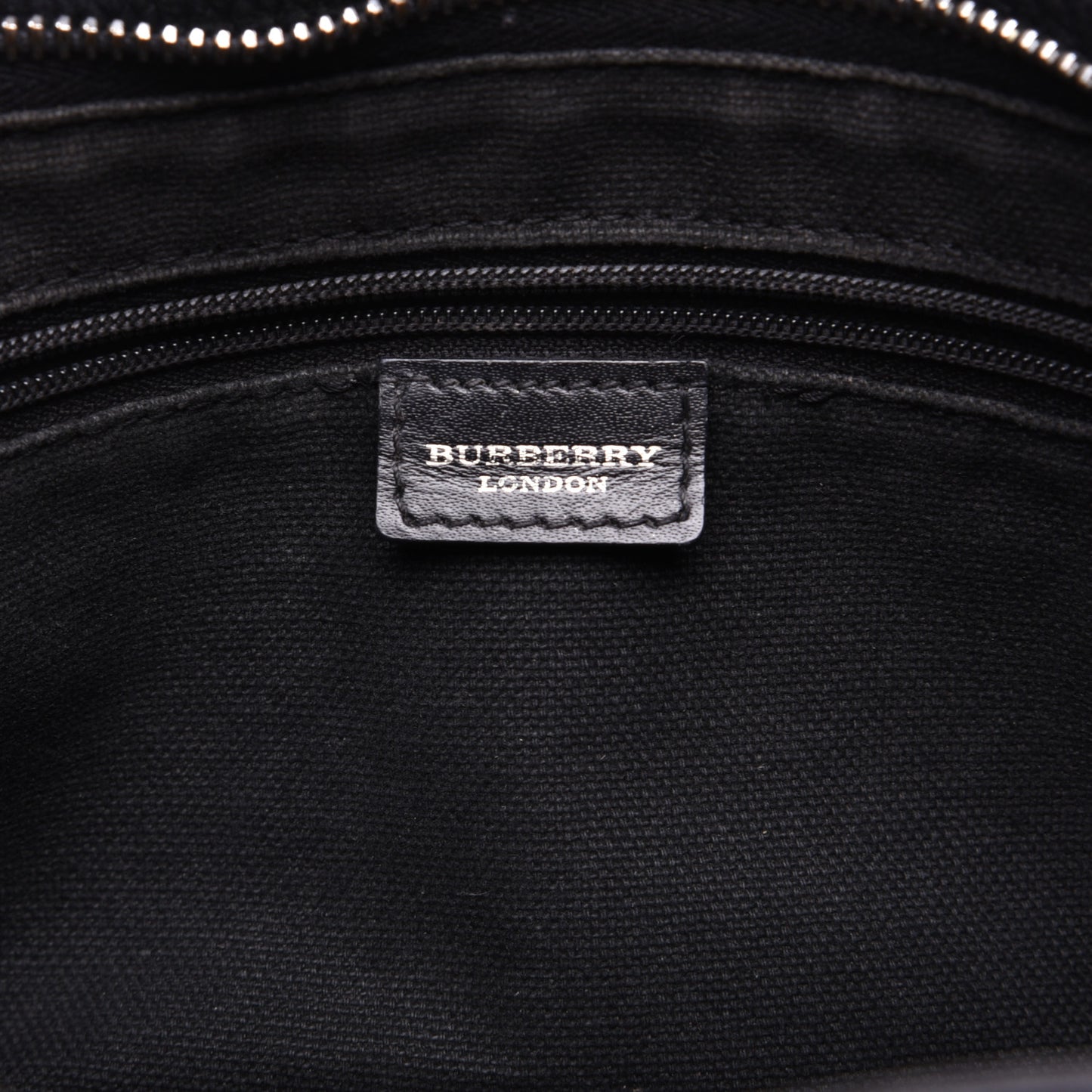 Grainy Calfskin House Check Horn Toggle Shoulder Bag Black