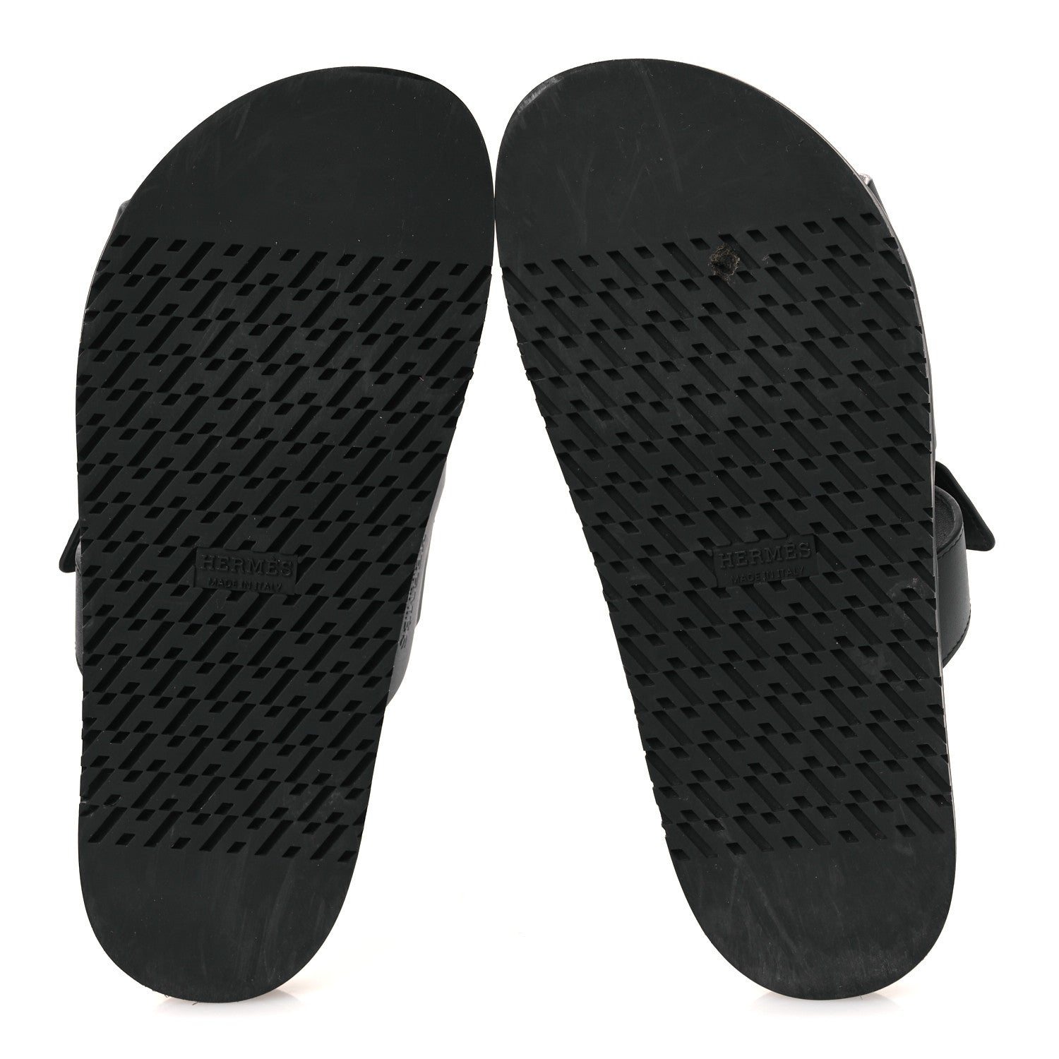 Hermes Calfskin Womens Chypre Sandals 38 Black 7 of 13
