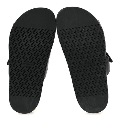 Hermes Calfskin Womens Chypre Sandals 38 Black 7 of 13