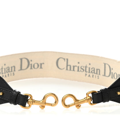 Christian Dior Canvas Embroidered Shoulder Strap Grey 5 of 7