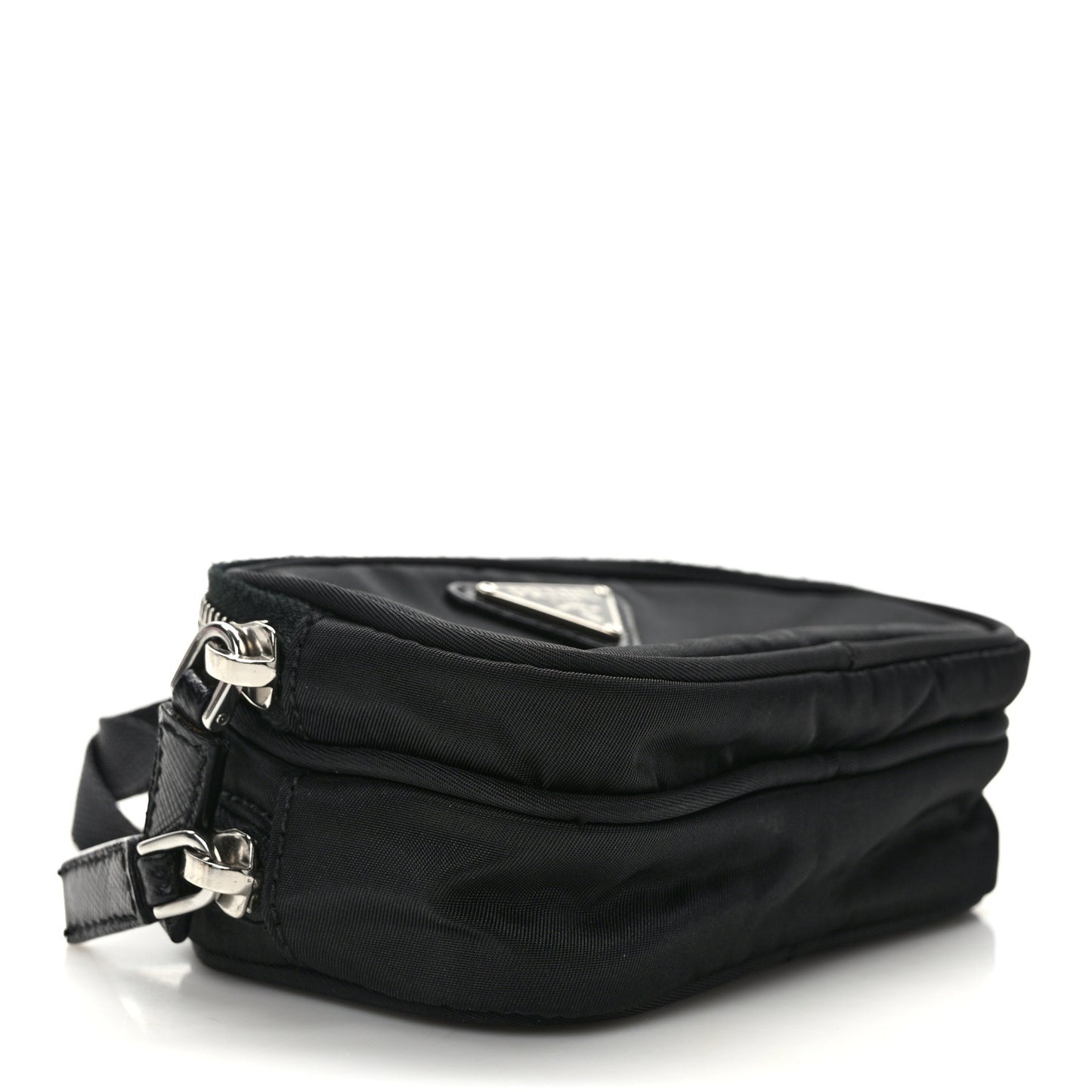 Nylon Saffiano Mini Top Handle Bag Black