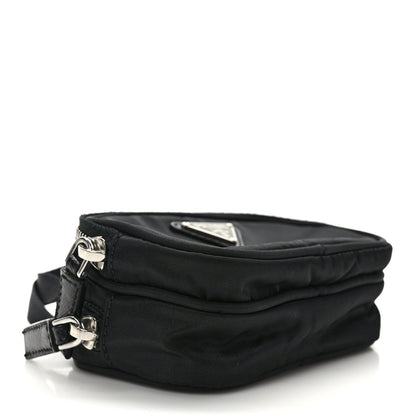 Prada Nylon Saffiano Mini Top Handle Bag Black 4 of 14