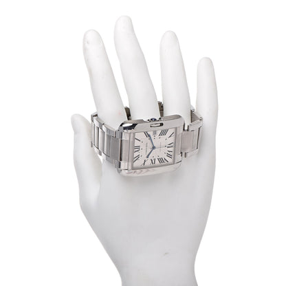 Cartier Stainless Steel 36mm Tank Anglaise Automatic Watch 4 of 12