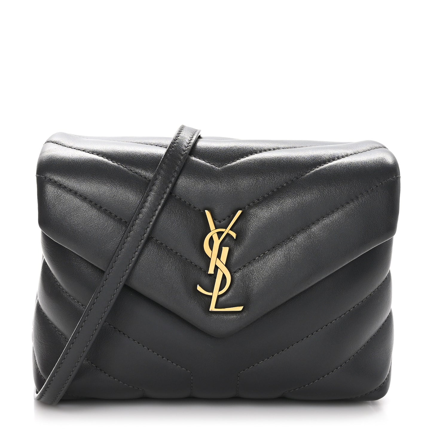 Calfskin Y Quilted Monogram Toy Loulou Crossbody Bag Storm