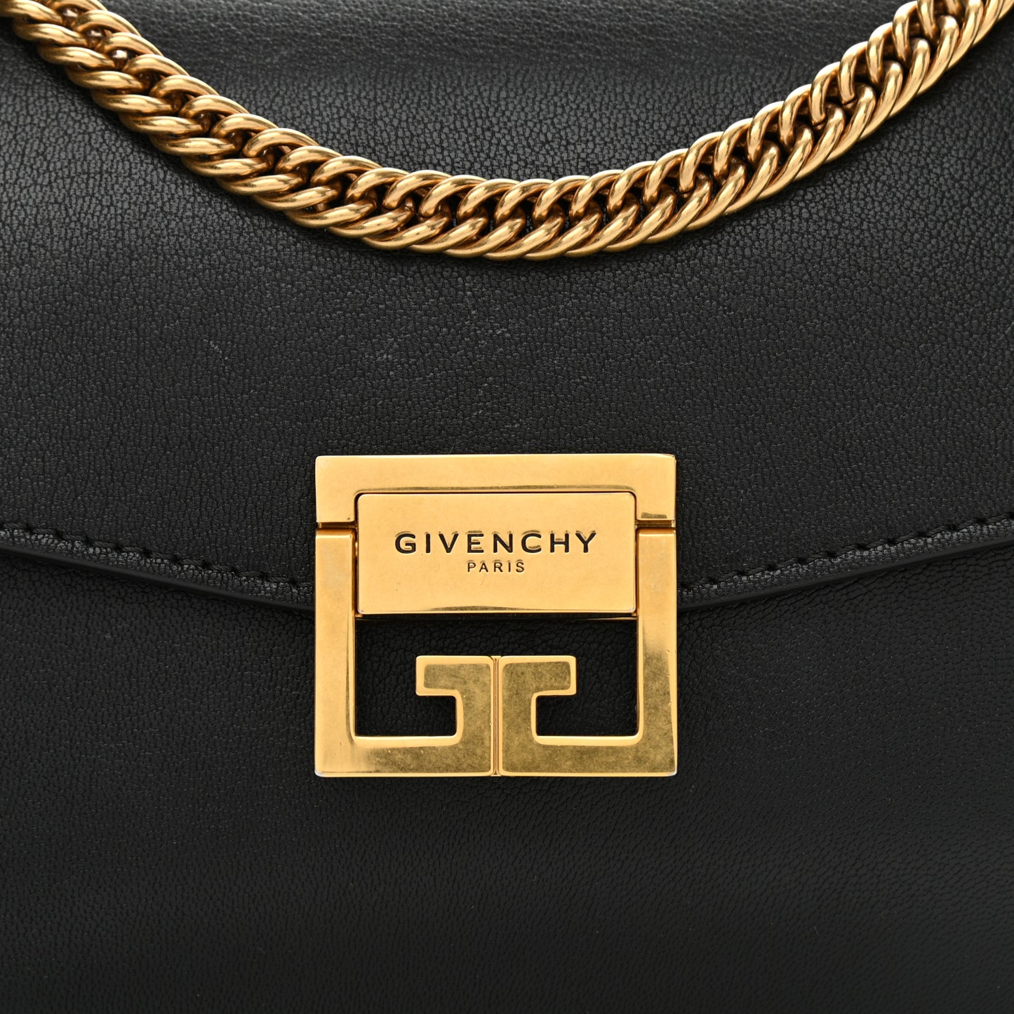 Goatskin Suede Small GV3 Shoulder Bag Black