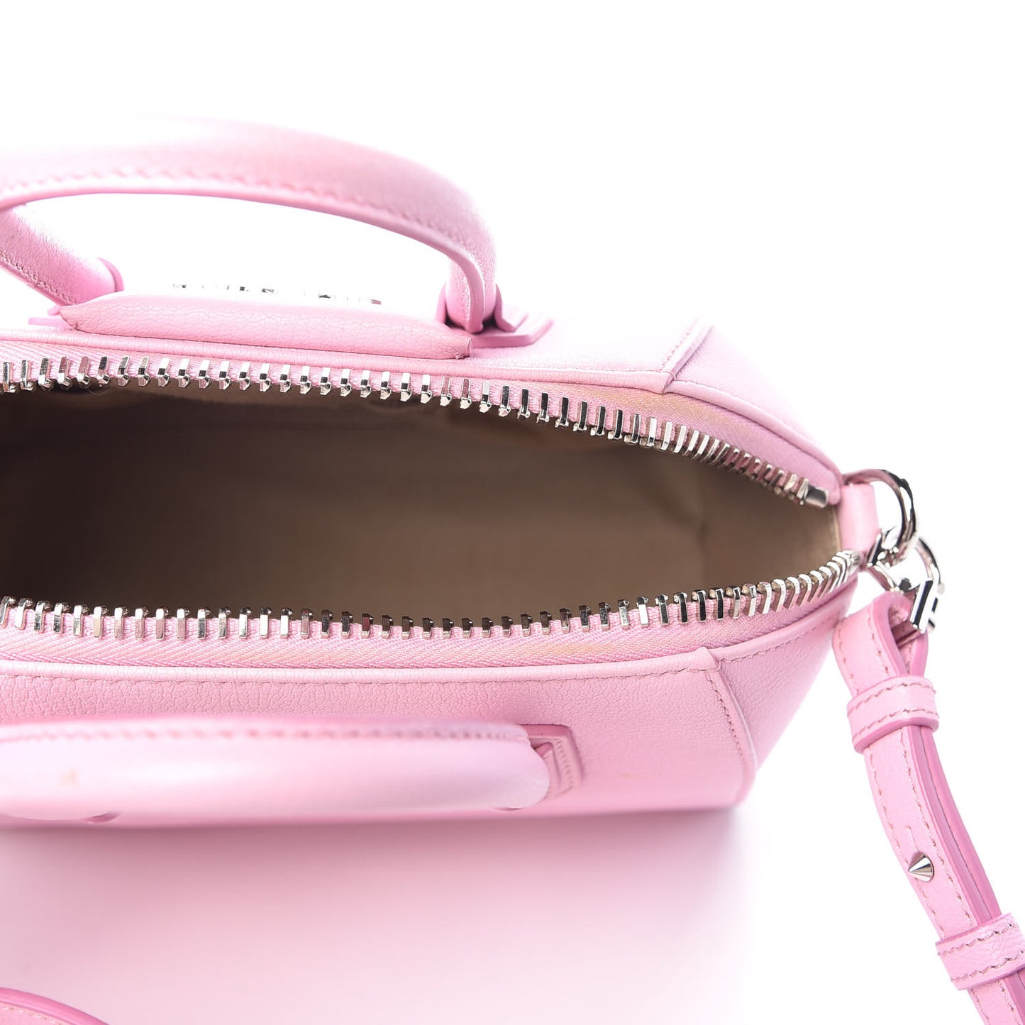 Sugar Goatskin Mini Antigona Bright Pink