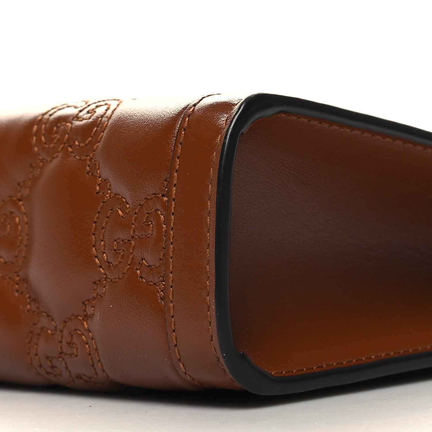 Gucci Calfskin GG Matelasse Pouch Brown 10 of 10