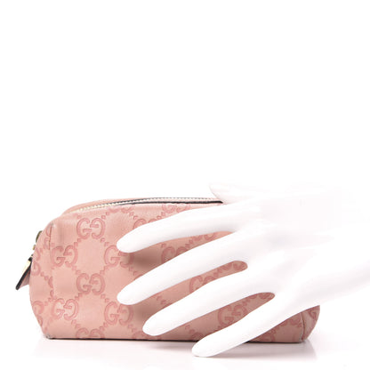 Gucci Guccissima Signature Small Cosmetic Case Peonia Rose 2 of 12