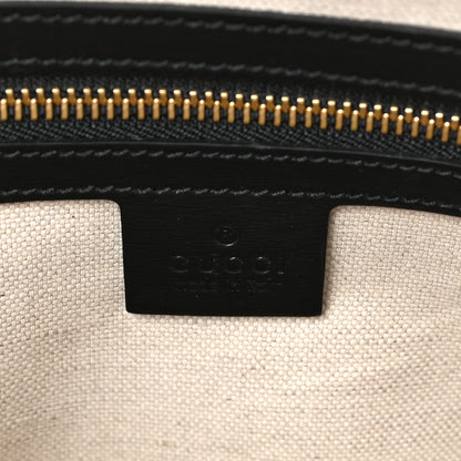 Gucci Boarded Plutone Calfskin Small Horsebit 1955 Top Handle Bag Black 6 of 8