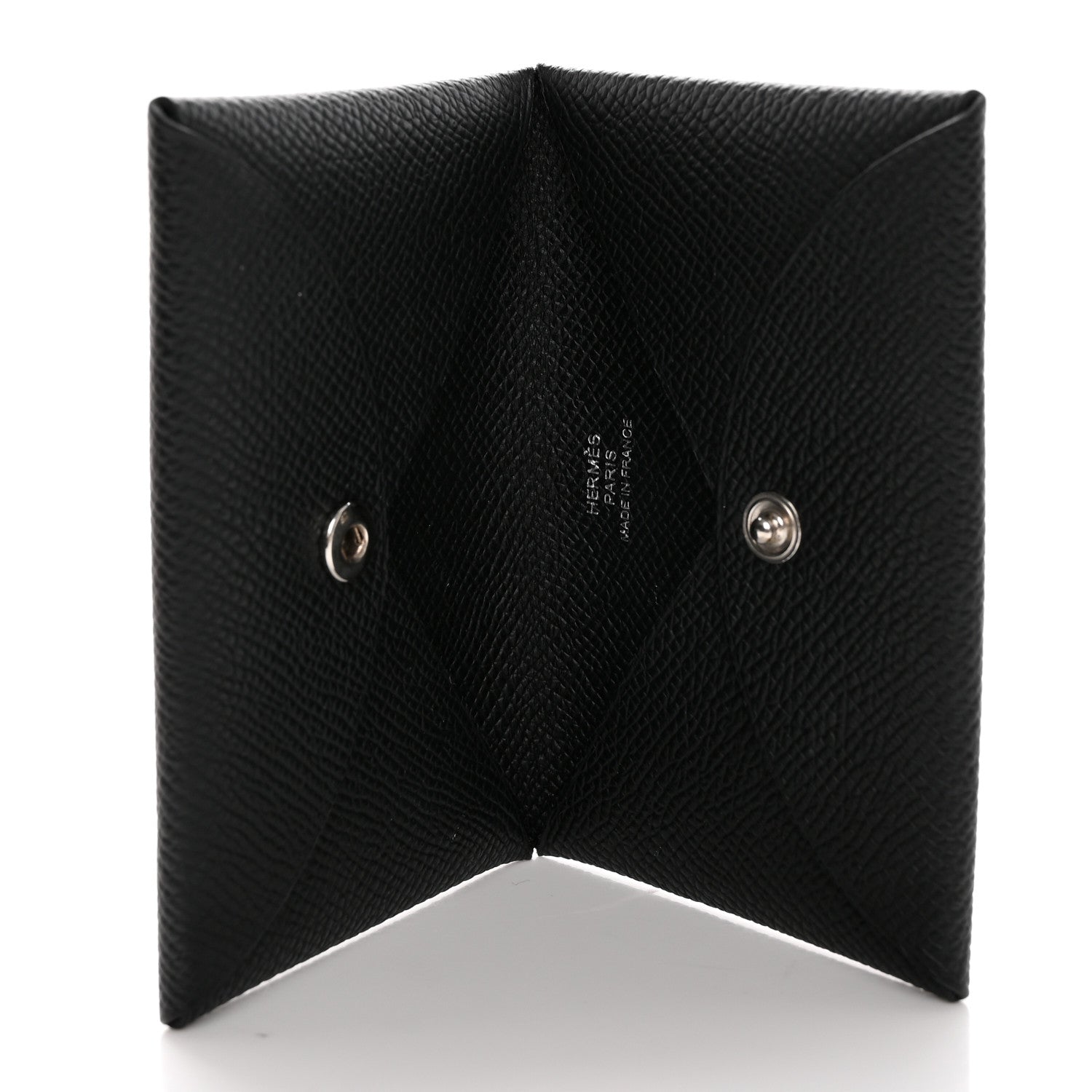 Hermes Epsom Calvi Card Case Black 5 of 8
