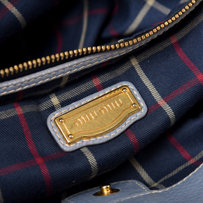 Miu Miu Vitello Daino Top Handle Tote 8 of 15