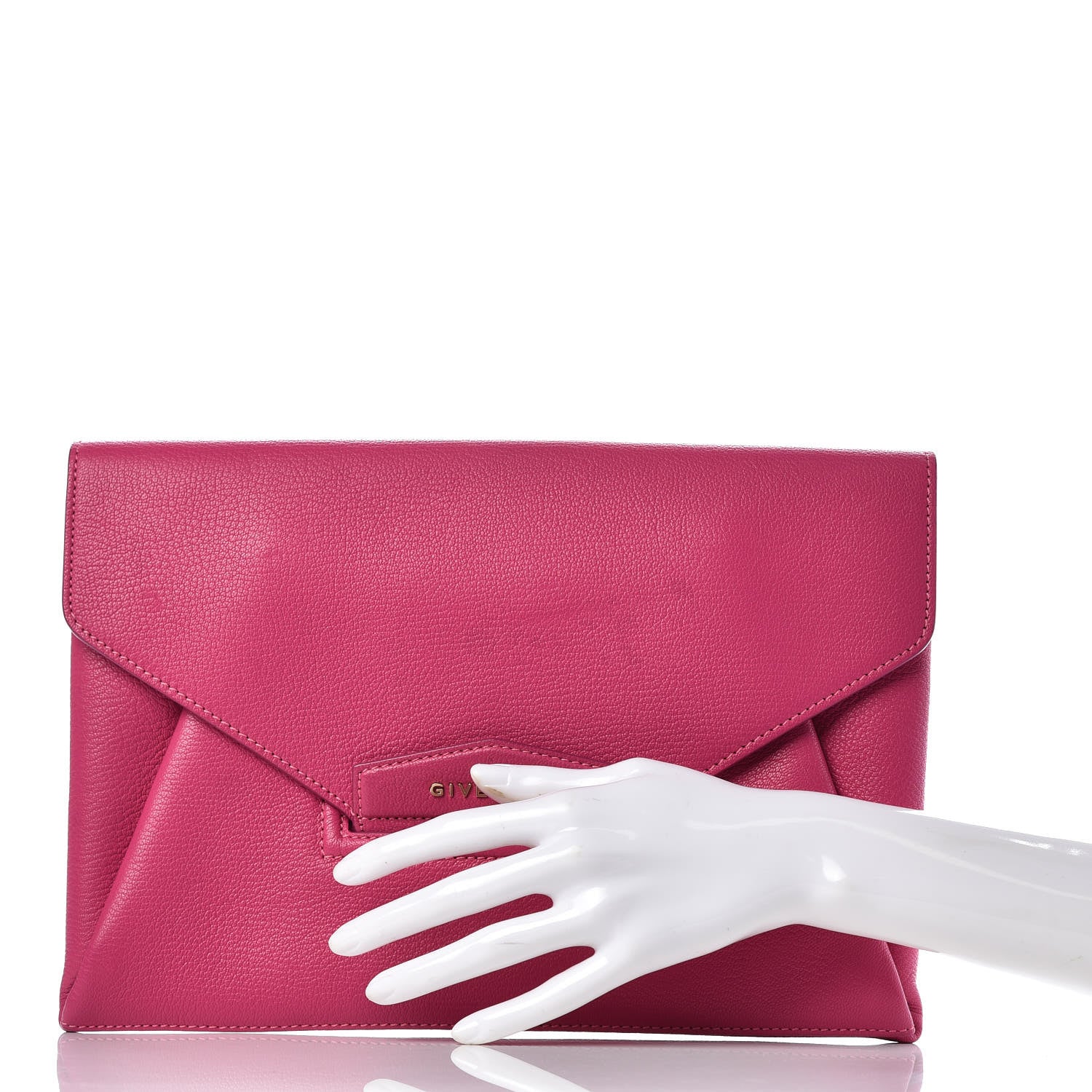 Givenchy Sugar Goatskin Medium Antigona Envelope Clutch Burgundy 2 of 13