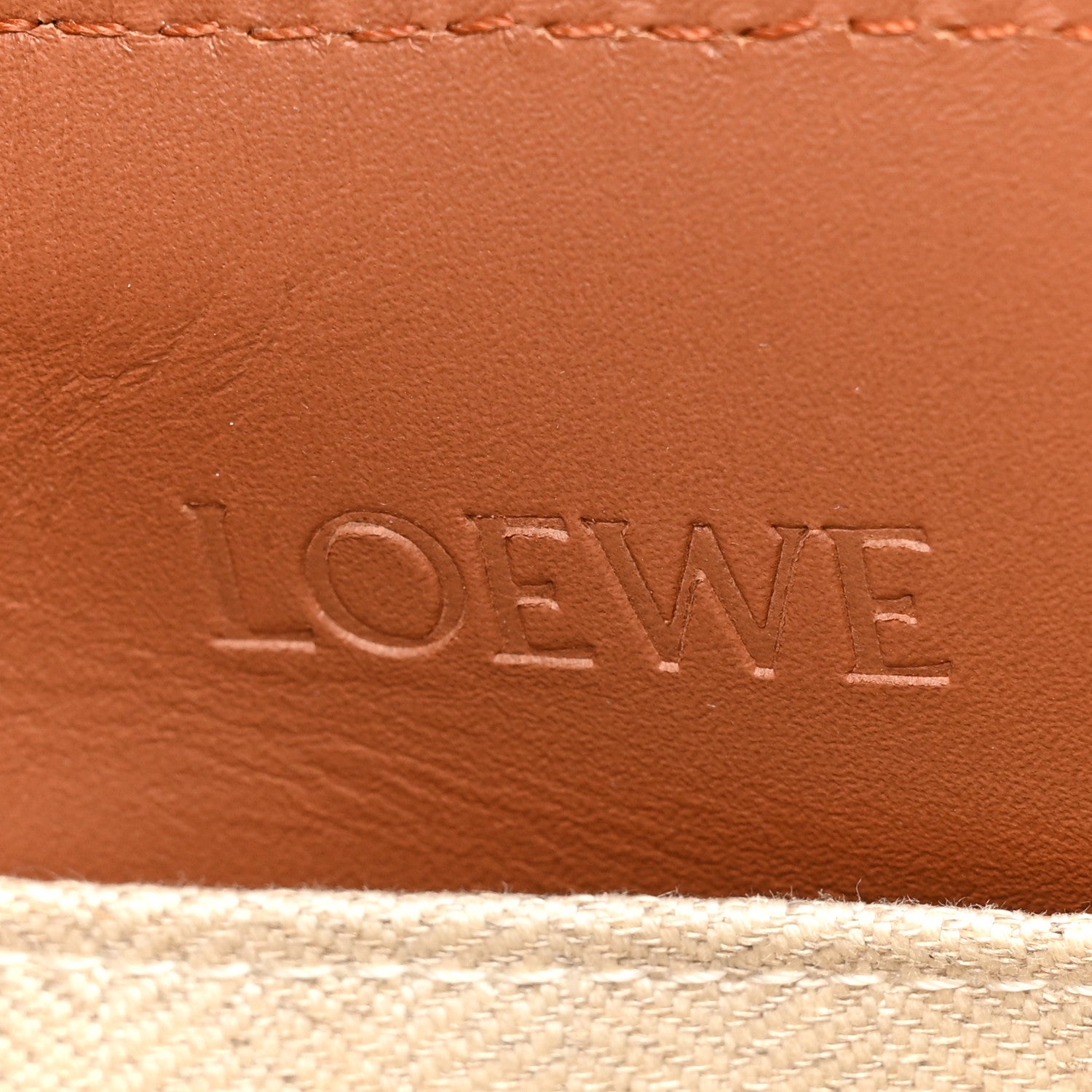 Loewe Canvas Calfskin Small Cushion Tote Beige 6 of 14