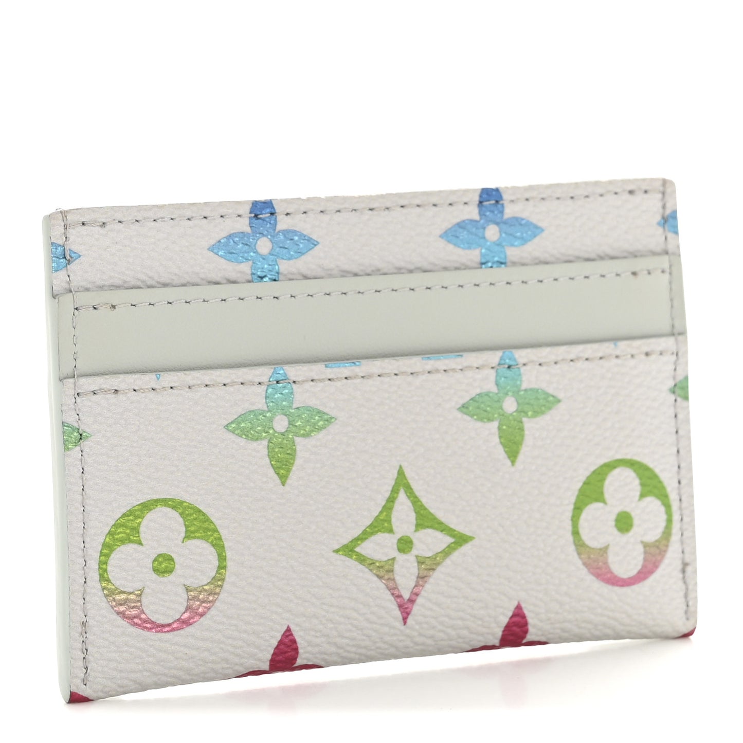 Monogram Card Holder Gradient Grey