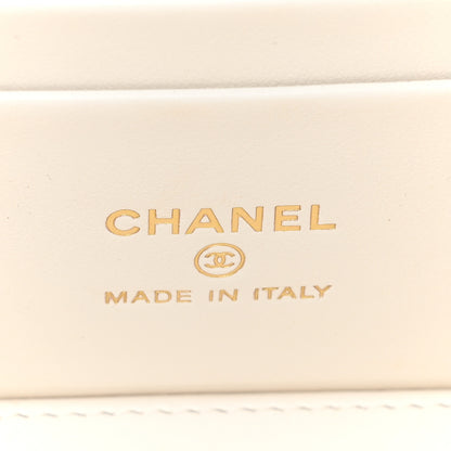 Chanel Caviar Quilted Small Vanity Case With Chain White 6 of 9