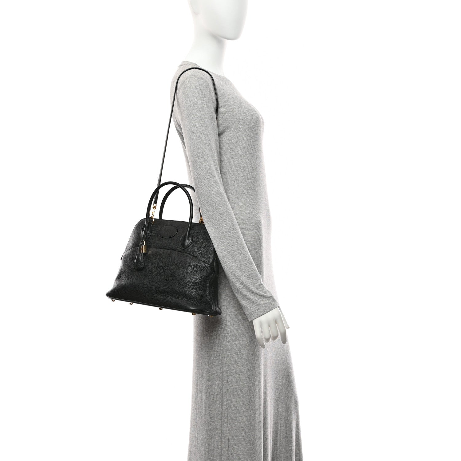 Hermes Taurillon Clemence Bolide 31 Black 2 of 12
