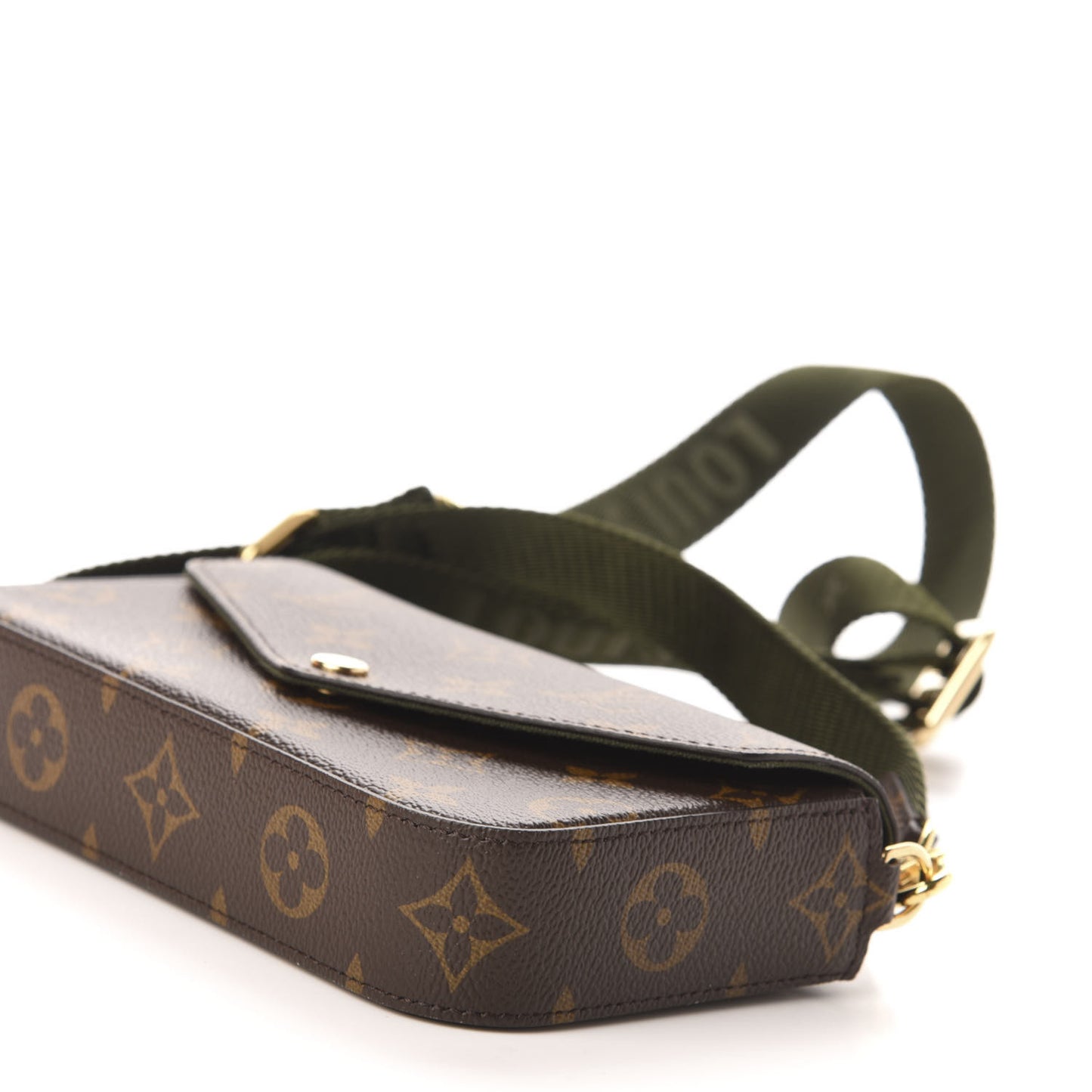 Monogram Felicie Strap & Go Kaki