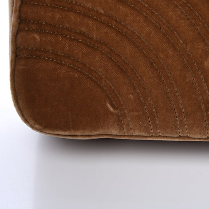 Gucci Velvet Matelasse Medium GG Marmont Shoulder Bag Taupe 7 of 15
