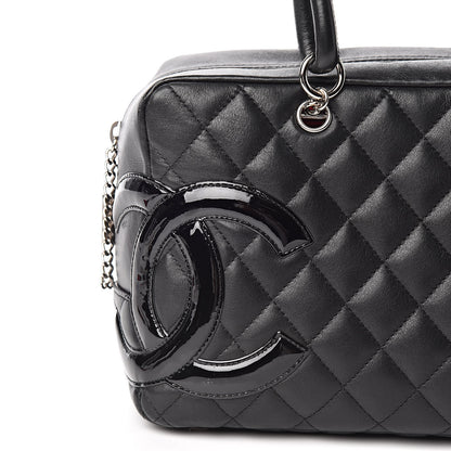 Chanel Calfskin Quilted Large Cambon Bowler Black 8 of 12