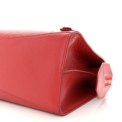 Balenciaga Grained Calfskin Neo Classic Gold Hardware S City Medium Red 10 of 10