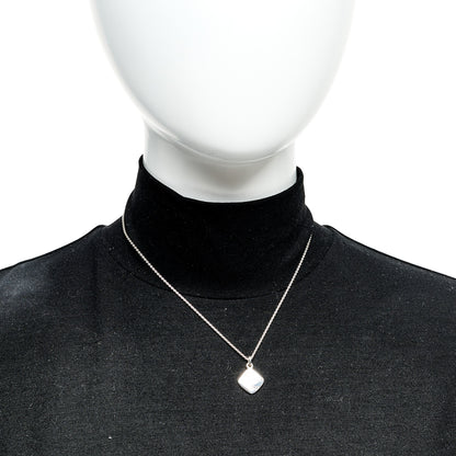 Tiffany Sterling Silver 1837 Square Pendant Necklace 2 of 5