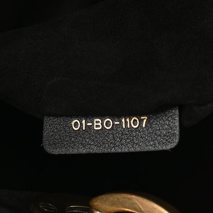 Christian Dior Calfskin Hand Painted Swords Medium Lady Dior Black 7 of 9