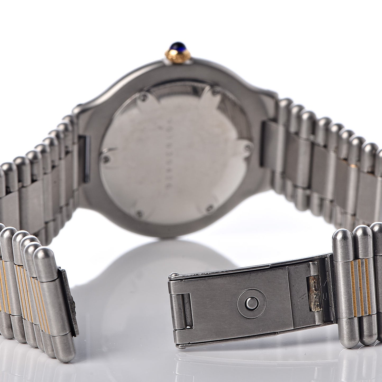 Stainless Steel Rubber 38mm Must 21 Chronoscaph Quartz Watch Black