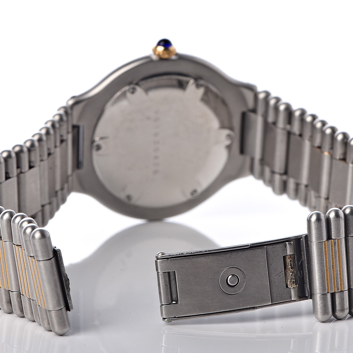 Cartier Stainless Steel Rubber 38mm Must 21 Chronoscaph Quartz Watch Black 17 of 20